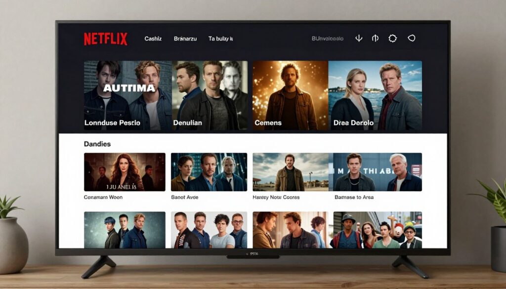 IPTV Canada service showing movie and entertainment content library