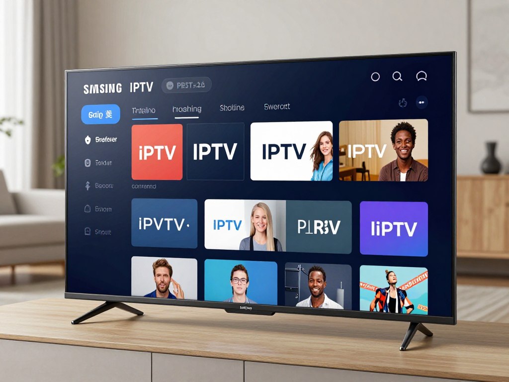 IPTV app on smart TV home screen