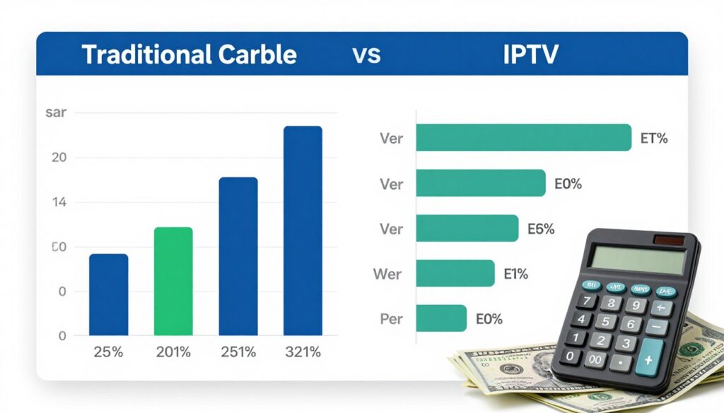 cost comparison between cable satellite and IPTV Canada services
