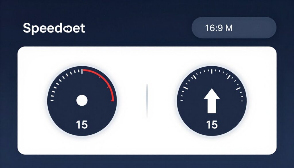 internet speed test showing fast connection required for iptv streaming