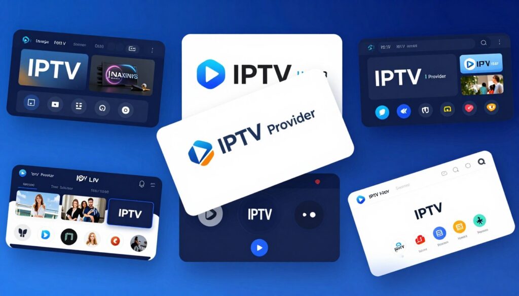 iptv canada provider logos and service comparison showing premium channels and features