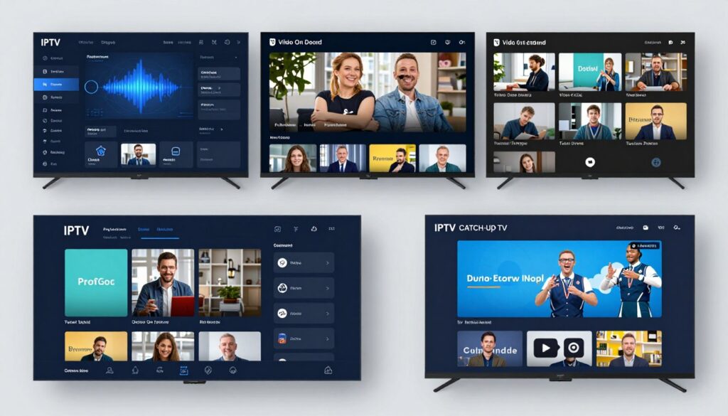 iptv features comparison showing epg catch-up vod and multi-screen capabilities