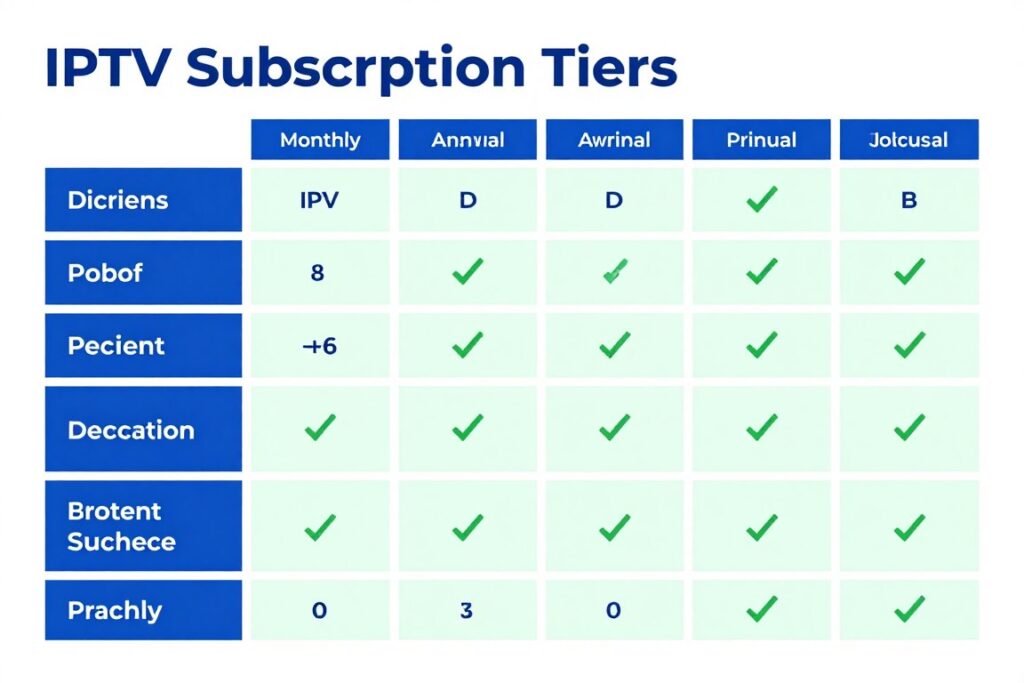 IPTV pricing comparison chart