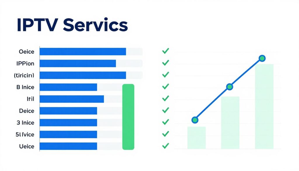 IPTV service comparison visual guide