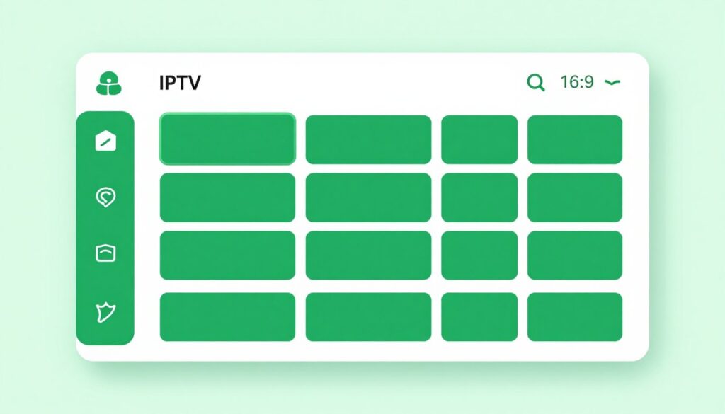 Simple, reliable IPTV interface showing basic features and straightforward navigation