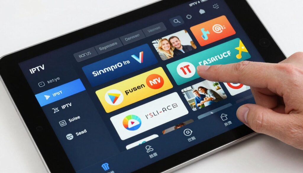 iptv app interface navigation