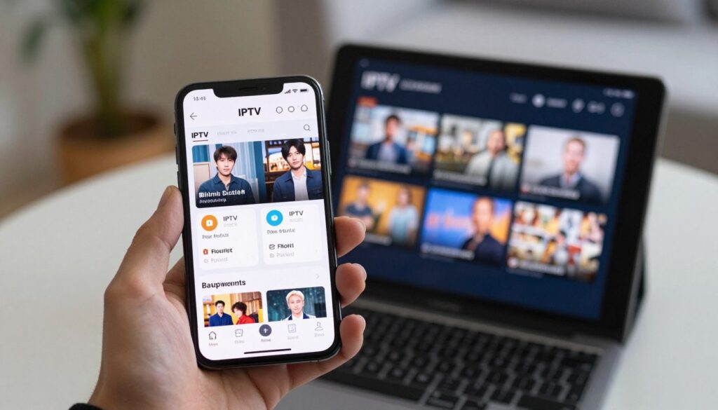 iptv app on smartphone and tablet
