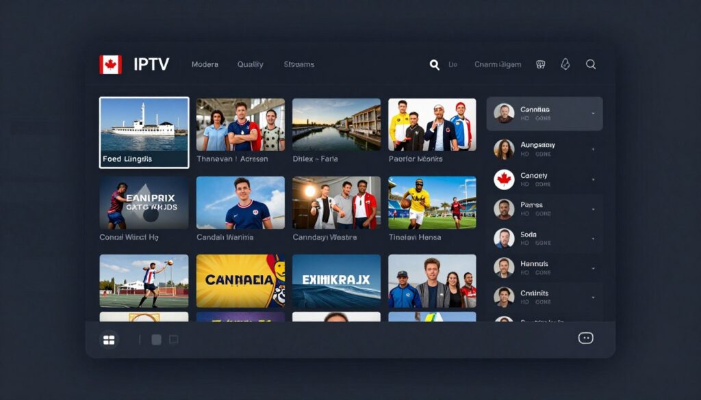 premium IPTV service dashboard interface