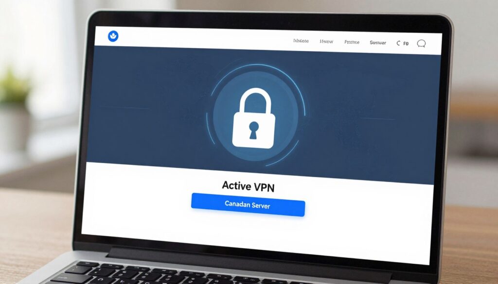 secure VPN connection protecting IPTV streaming